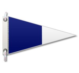 Nautical Signaling Flag Second Repeater 60x75 cm FLAG180 