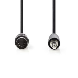 Cavo audio DIN maschio DIN a 5 pin - Maschio da 3,5 mm 1.0 m Nero ND2735 Nedis