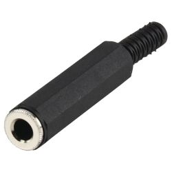 Monoconnettore 6.35mm Femmina Nero ND3768 Valueline