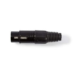 Connettore XLR Femmina a 3 pin XLR Nero ND4892 Nedis