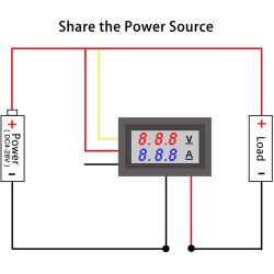 Amperometro Voltmetro Digitale DC 0-100V 10A  con 2 display EL3990 