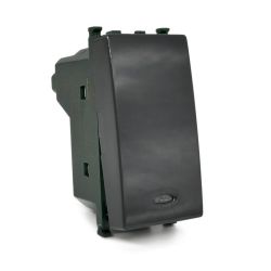 Interruttore nero con spia luminosa compatibile Vimar EL2210 