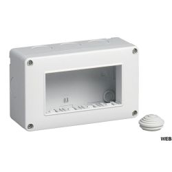 Box 4 moduli 12x8cm bianco compatibile Living International EL2296 