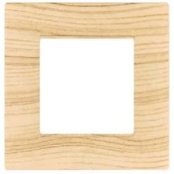 Placca 2 posti quadrata abete compatibile Vimar EL432 