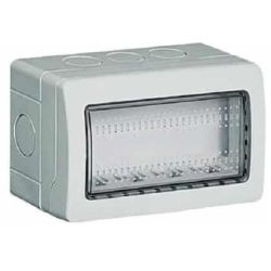 Idrobox IP55 4 moduli bianco compatibile Living International EL2352 