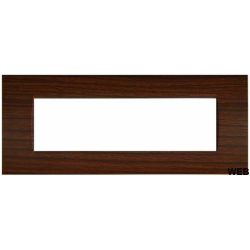 Placa de cubierta de cerezo de 7 plazas compatible con Vimar EL2022 