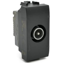 Presa TV passante nera compatibile Vimar EL2364 