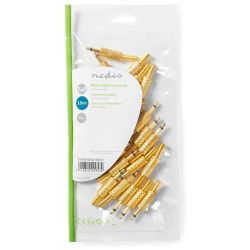 Connettore Jack Mono Maschio da 3,5mm confezione da 25 pezzi oro ND2297 Nedis