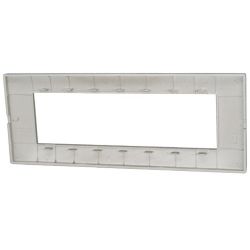 Placca in tecnopolimero 7P grigio chiaro compatibile Vimar EL1716 