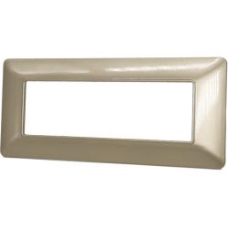 Placca in tecnopolimero 6P champagne compatibile Matix EL2328 