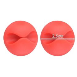 Clip fissacavo adesiva bianca vari colori blister da 6 P291 