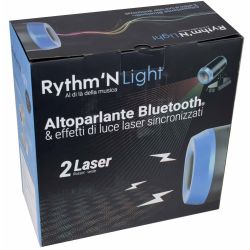 Effetto luce proiettore doppio laser rosso/verde con telecomando e altoparlante Bluetooth WB1304 