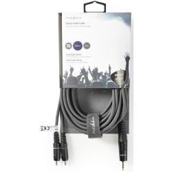 Cavo audio stereo 3,5 mm maschio-2x maschio RCA 5m ND9081 Nedis