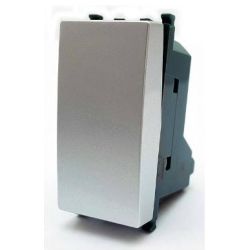 Interrupteur gris unipolaire 16A 250V compatible avec Vimar Plana EL2265 