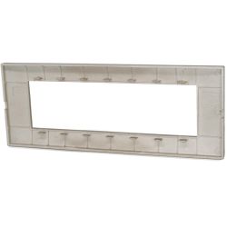 Placca in tecnopolimero 7 posti color oro compatibile Vimar Plana EL3148 