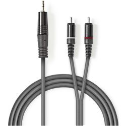 Cavo audio stereo 3,5 mm maschio-2x maschio RCA 5m ND9081 Nedis