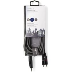 Câble audio stéréo 3,5 mm mâle vers 2x RCA mâle 1,5 m ND9074 Nedis