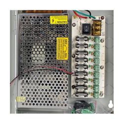 Box alimentatore switching 12V 10A con 9 uscite con fusibile di protezione T605 