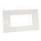 Placca 1004-1 4P bianca/Lgt tecnopolimero compatibile Living International EL2166 