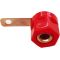 Connettore a banana rosso da panello SP473 