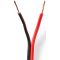 Lautsprecherkabel 2x 0,75 mm2 100 m aufrollbar Schwarz/Rot ND1745 Nedis