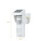 Sensor de movimiento PIR solar con sistema de sonido y flash LED Z604 