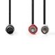 Cavo audio DIN maschio a 5 pin - 2x RCA maschio 1m Nero ND2262 Nedis