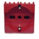 Presa schuko per segnalzione linea dedicata/emergenza rosso compatibile Vimar EL2404 