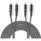 Câble Audio Stéréo RCA Mâle 2x Plaqué Nickel Nedis 5m ND1468 Nedis