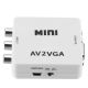 Mini AV Audio to VGA / Audio Jack Converter WB2378 