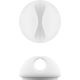 White adhesive cable clamp clip maximum diameter 7.8 mm 5 pieces P250 Goobay